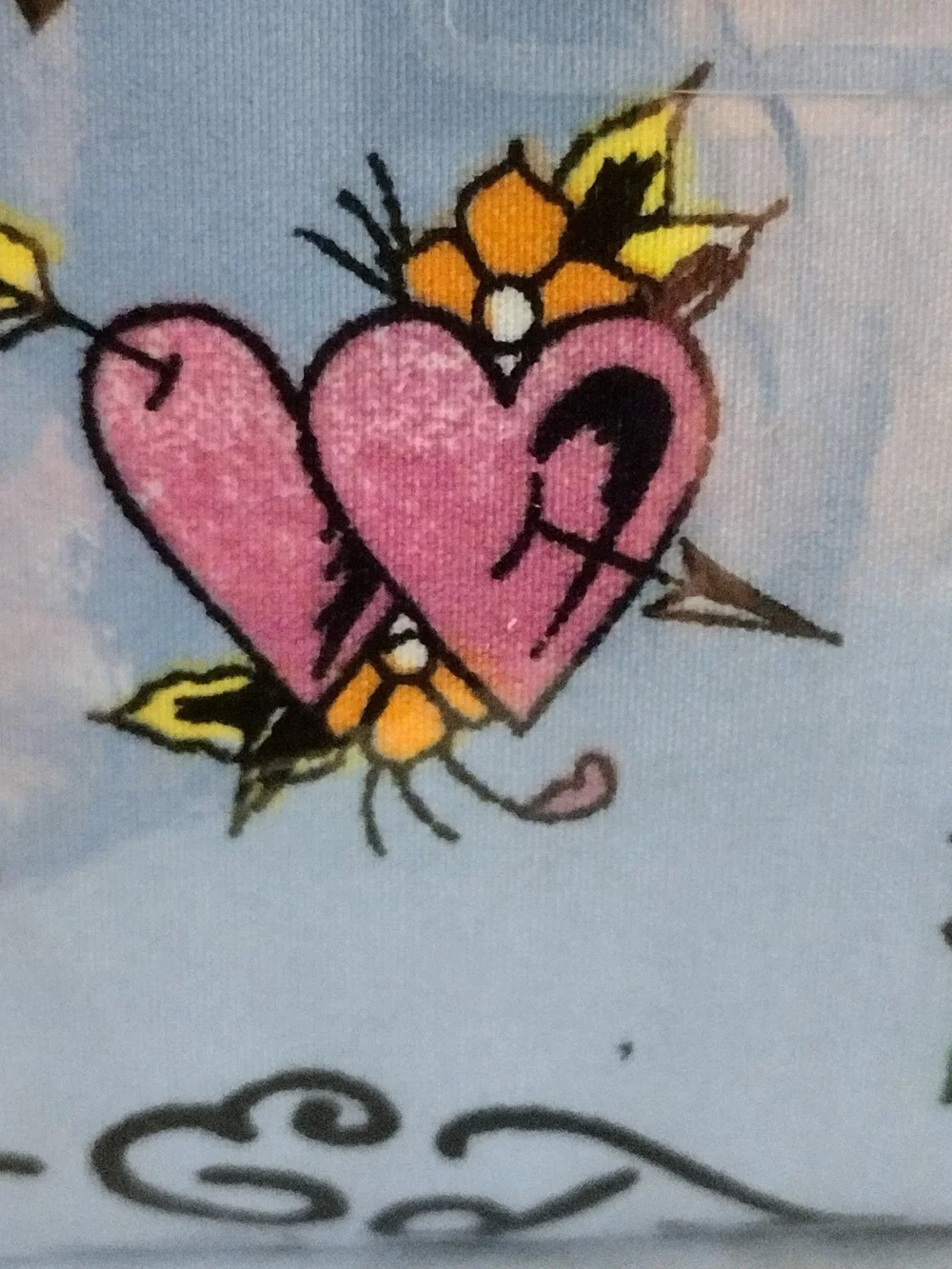 Ed Hardy California King 6-Piece Sheet Set in Light Blue